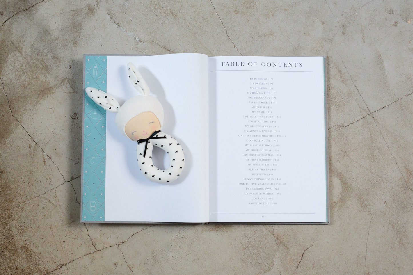 Baby Journal - Birth To Five Years GREY