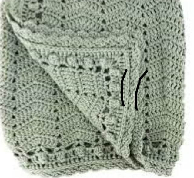 O.B. Designs Ripple Blanket Sage Hand Crochet Baby