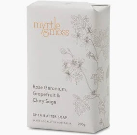 Myrtle and Moss - ROSE GERANIUM, GRAPEFRUIT & CLARY SAGE